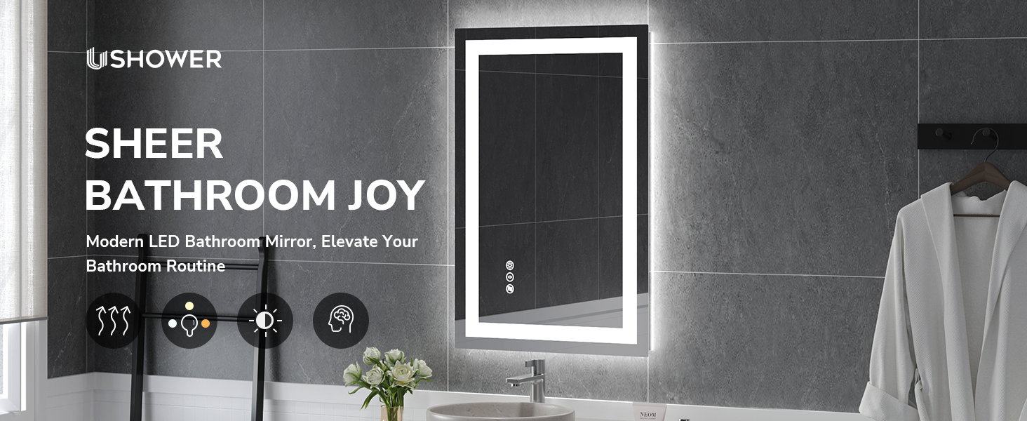 LED mirror for bathroom
