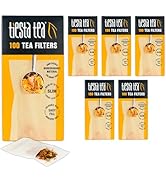 Tiesta Tea Loose Leaf Filters for Brewing | Disposable Infuser for Hot & Iced Drinks | Easy-Fill ...