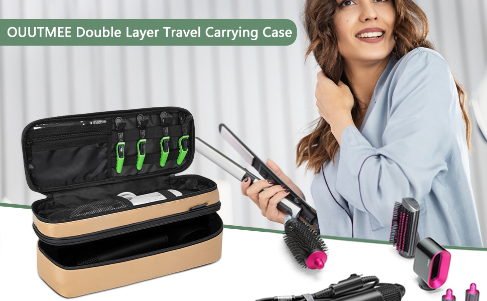 OUUTMEE Double Layer Travel Carrying Case