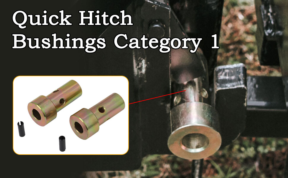 osemar Quick Hitch Adapter Bushings Fit for Category 1, 2