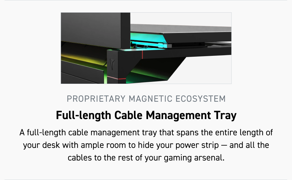 Full-length Cable Management Tray