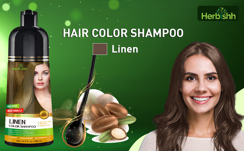 hair color shampoo linen grey and white hair 