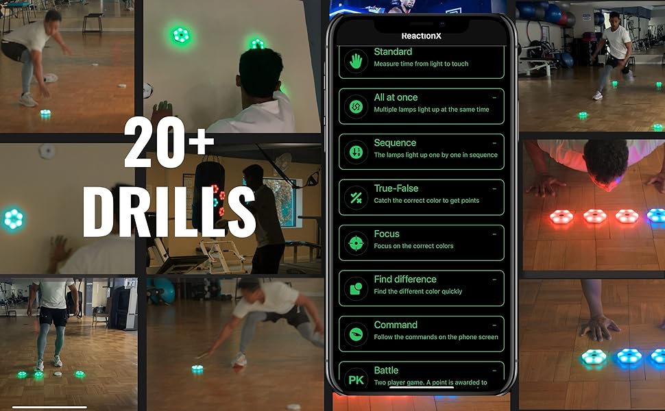 Sports Agility Lights Training Kit Improves Reaction Time