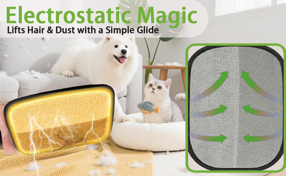 hair pet glove removal remover electrostatic gloves grooming mitt dog cat magic