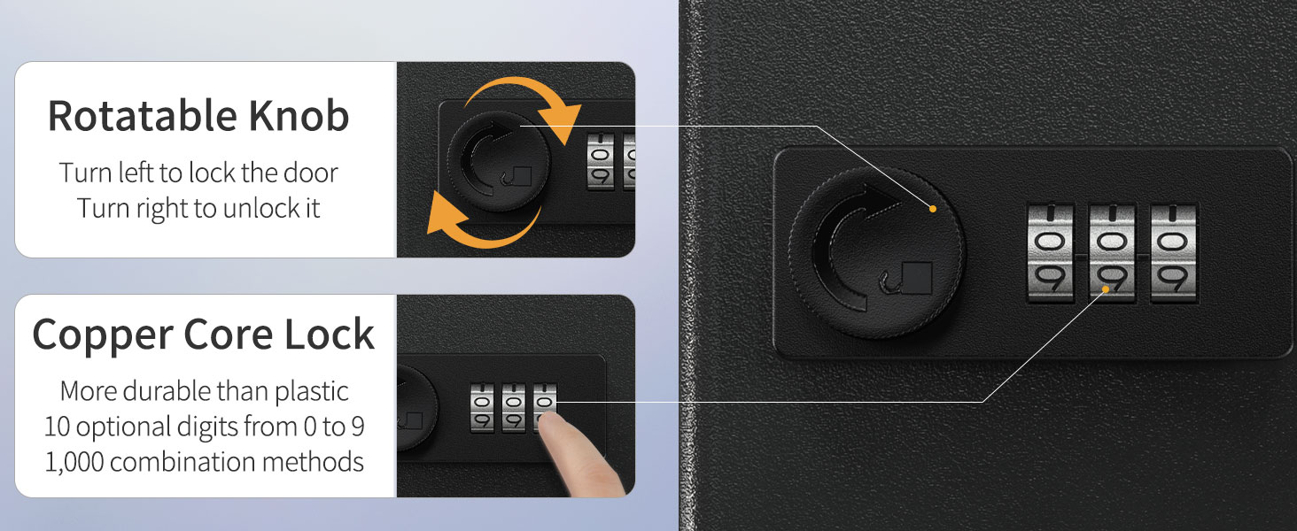 Uniclife 100 Position Key with Combination Lock Resettable