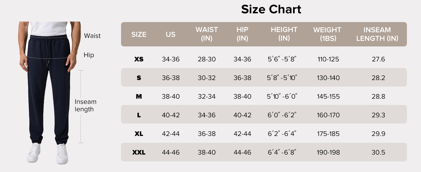 BRXL Sweatpants for Men 3 Pockets Athletic Training Track Joggers Stretch