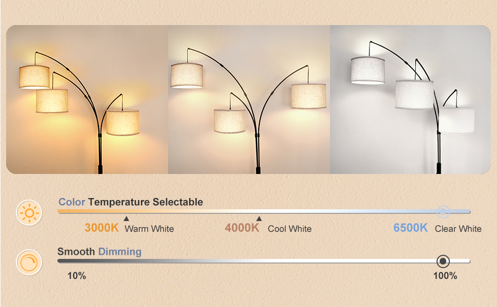 dimmable floor lamp