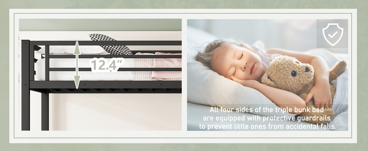 Safety First - Ideal Triple Bunk Beds for Kids