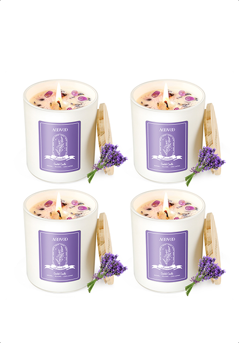 Lavender Candles Set