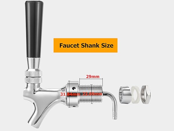 faucet shank size