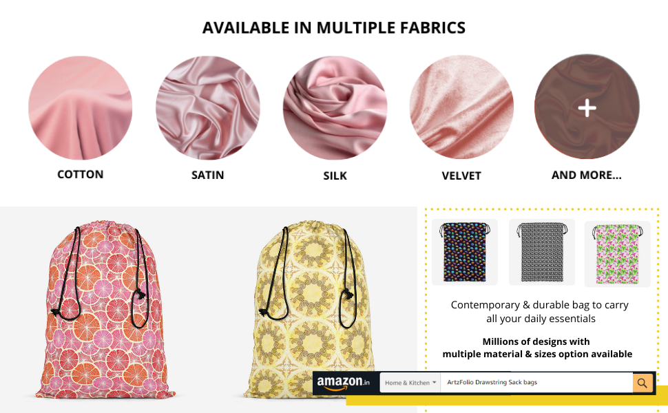 Drawstring Sack Bag A+NEW