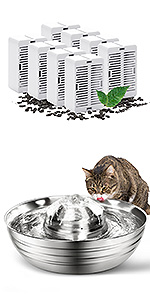 stainless still cat water fountain