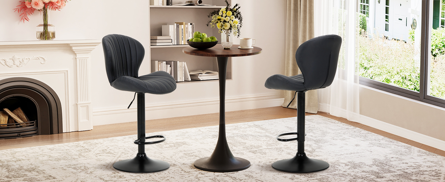 Adjustable Upholstered Barstools