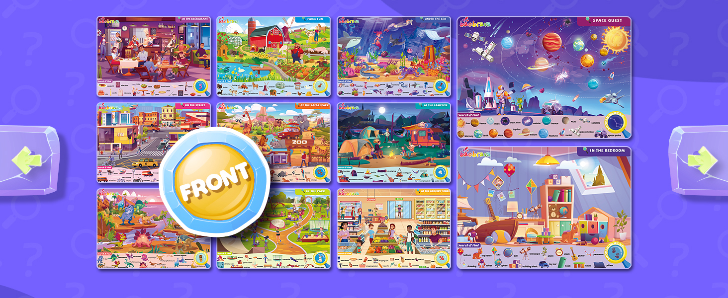 Search and Find Books, Preschool Learning Activities for