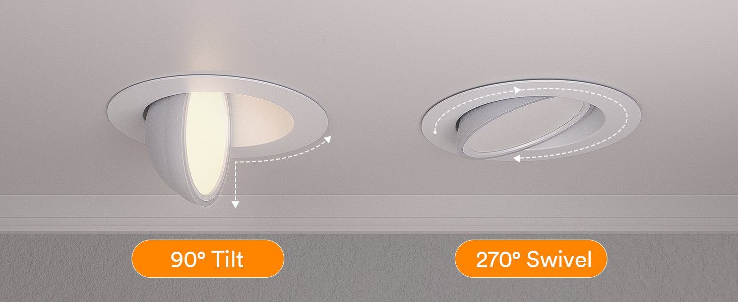 Smart Gimbal Recessed Lighting