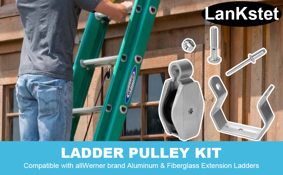 Extension Ladder Pulley Kit for Werner 3112 Replacement Pulley