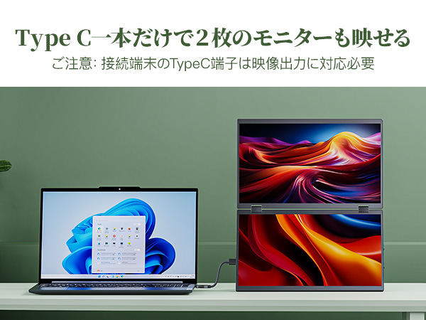 Amazon.co.jp: cocopar デュアルモバイルモニター 15.6インチ