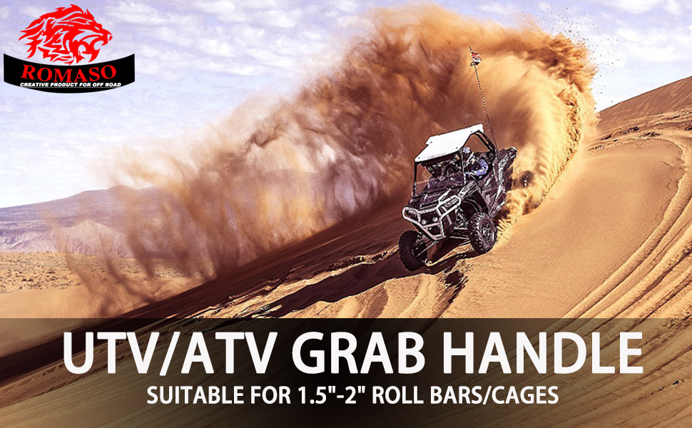 2 Pack UTV Grab Handles for 1.52 inch Bars Roll Bar Grab Handles for UTV&ATV