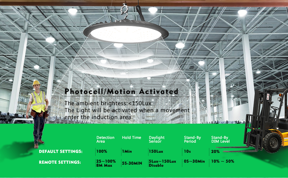 high bay light with photocell