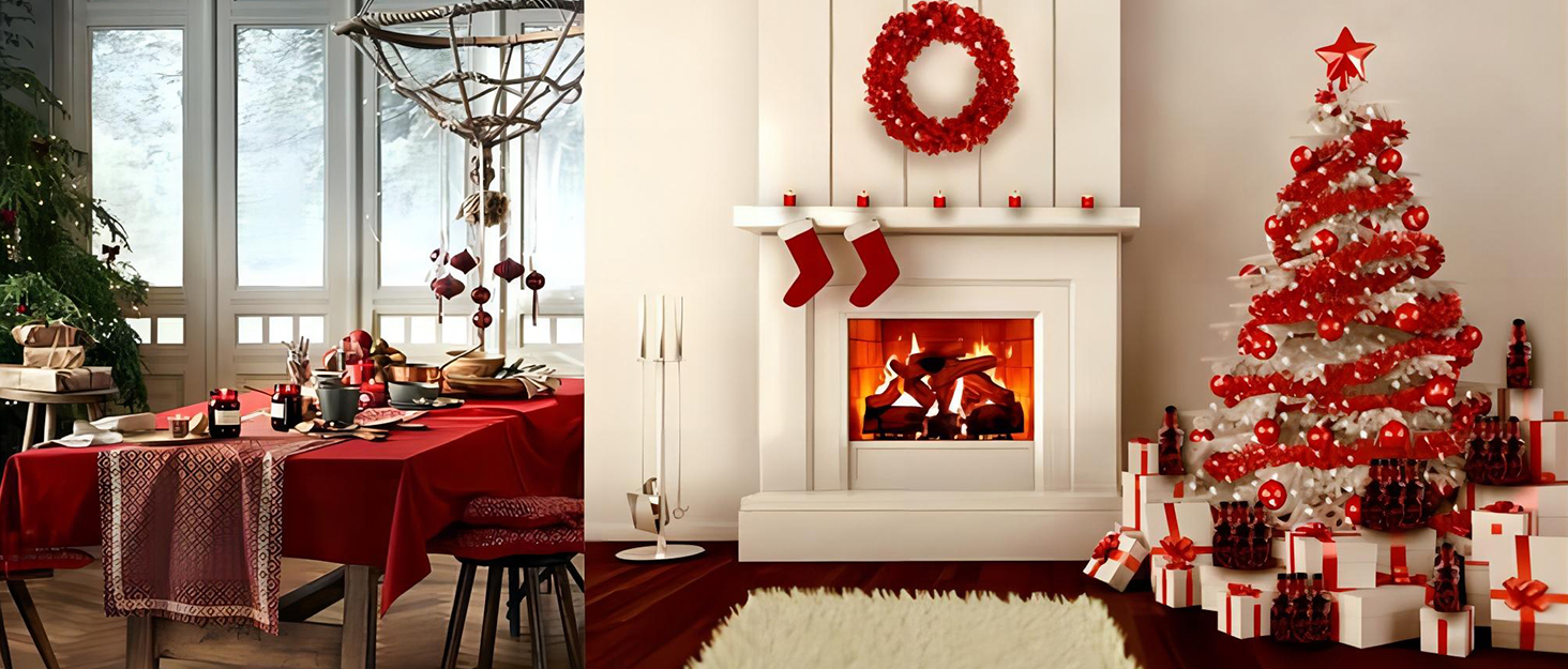 Aofmee Christmas Placemats, Placemats for Dining Table Set of 6