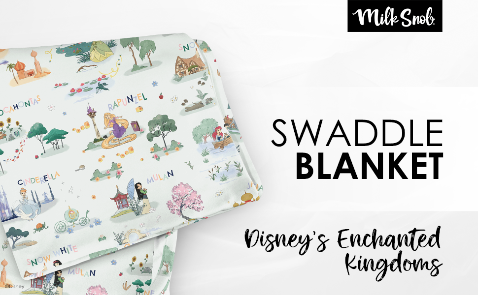 Milk Snob Disney Enchanted Kingdoms Baby Girl Swaddle