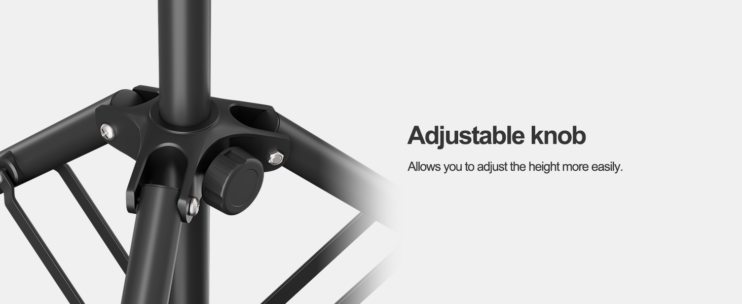Sturdy bottom support keeps the whole stand stable