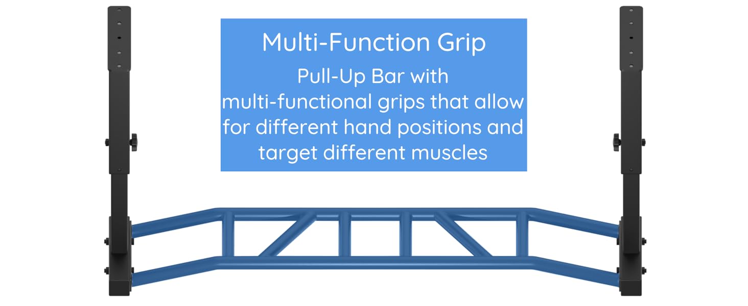 Kipika 48" Ceiling Mounted Pull Up Bar, Heavy Duty Multi