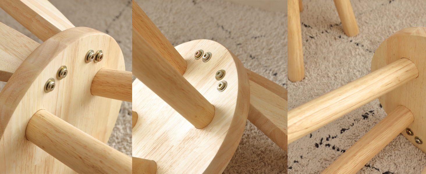 DoFanXinYe Wooden Step Stool Children Toddler Chair Kids