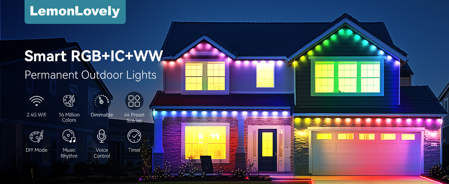 permanent outdoor lights