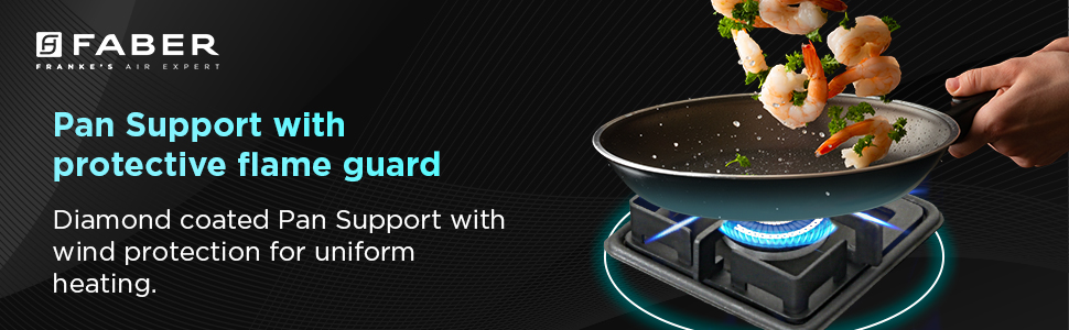 Pan Support with Uniform Heating
