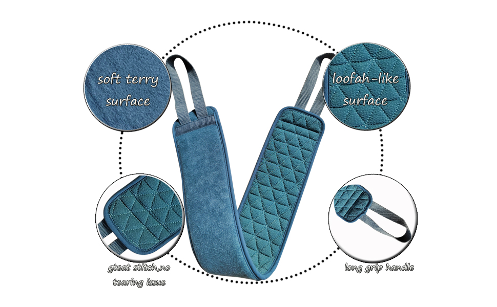 Double side back scrubber