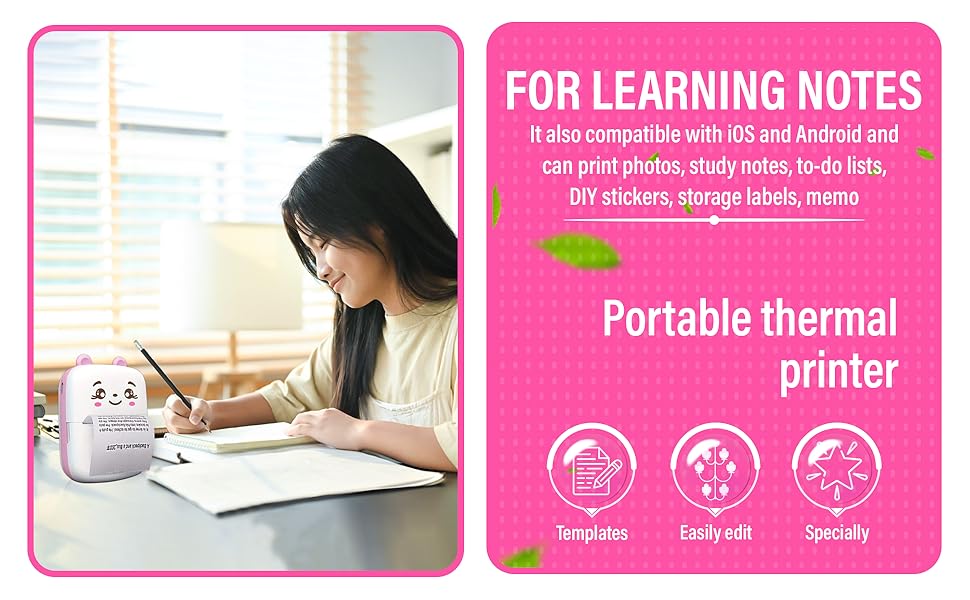 Kravit mini pocket printer