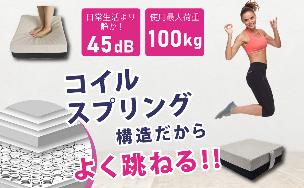 ☆未使用　クッショントランポリン　DLBC21307　ブラック×グレー　ヒロ ☆未使用 クッショントランポリン DLBC21307 ブラック×グレー