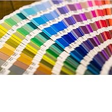 Fan of pantone color cards