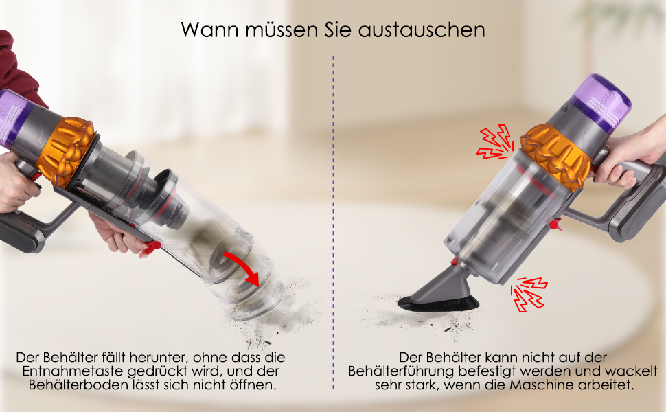 Large Bin Runner Replacement for Dyson V10 V11 V15 SV12 SV14 SV15 SV22