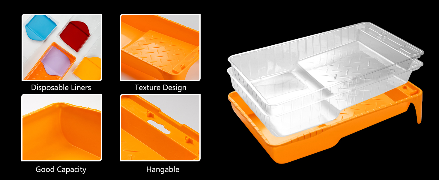 small paint tray, disposable paint tray