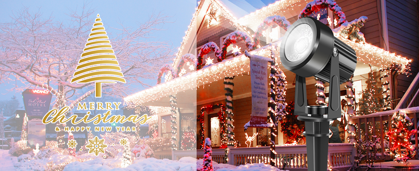 a house decorated for christmas