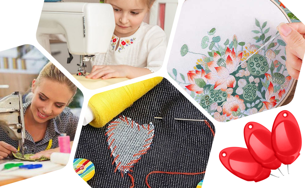 3pcs Sewing Needle Threaders, Ideal for Hand and Machine Threading