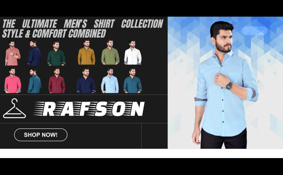 RAFSON Cotton Full Sleeve Shirts for Men - Stylish and Comfortable