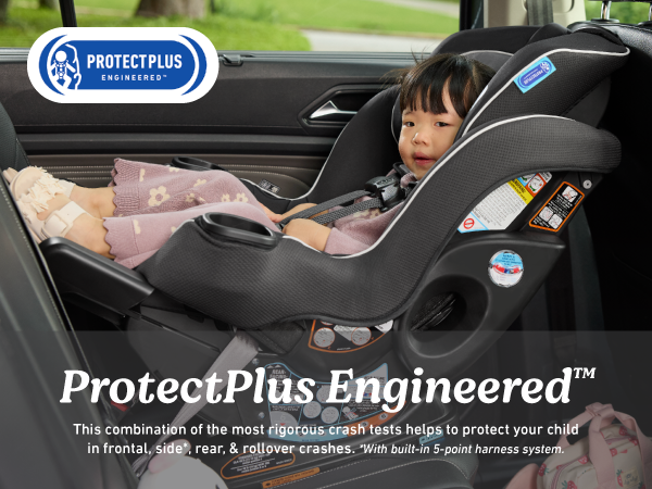 Graco Extend2Fit 2-in-1 convertible car seat ProtectPlus Engineered safety baby optimal protection