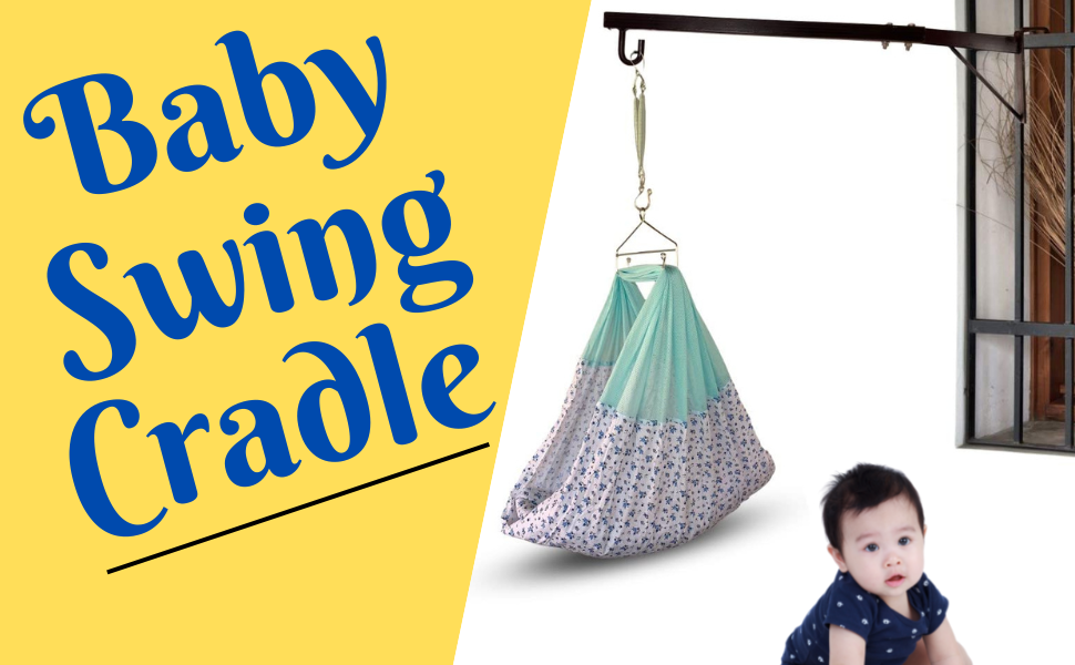 Beetot New Born Baby Swing Cradle (Jhula) Set Cradle Swing, Mosquito