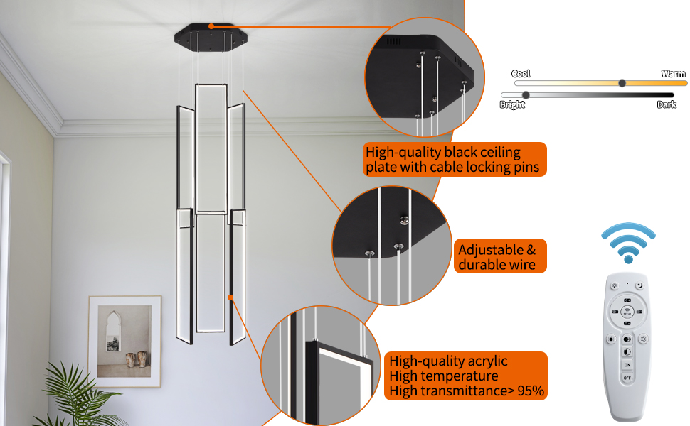 flush chandelier