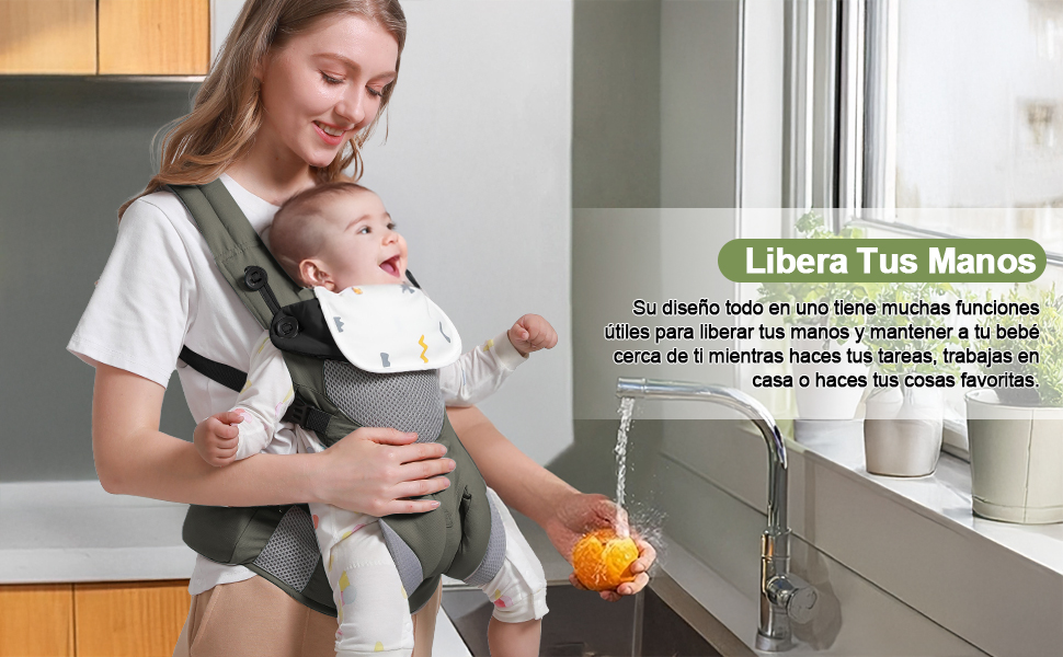 Cangurera de Bebé Ajustable Portátil