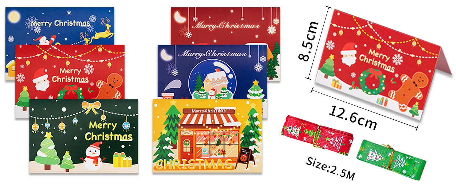 Yoawllty Christmas wrapping paper set, 12 sheets Christmas wrapping