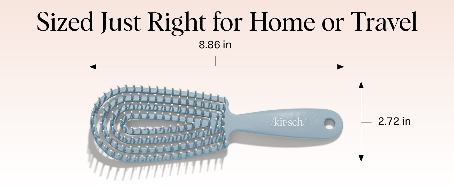 Flexible Hair Brush for Women and Men Adults & Kids Ulta-Smooth Bristles for Wet or Dry Strands