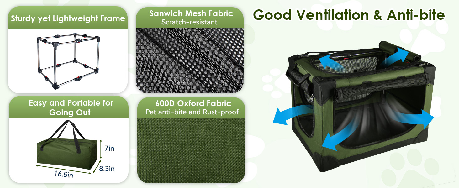 Foldable Strong Dog Crate