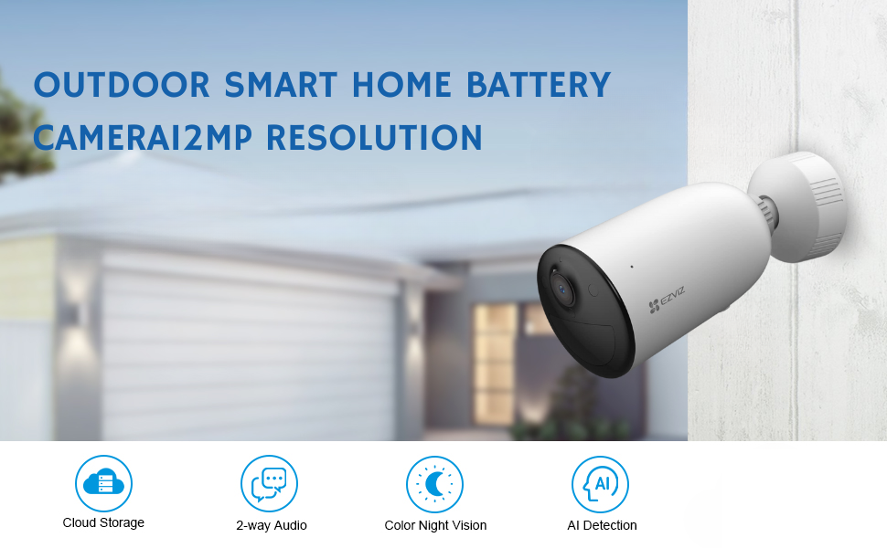 SPN-BFCC Smart Home Battery CameraI2MP Resolution