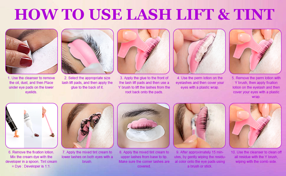 4 in 1 lash lift tint kit