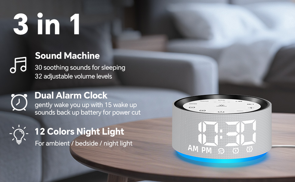sound machine alarm clock