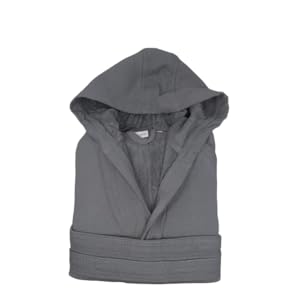 Accappatoio Bambino Hessense - Microspugna 100% Cotone, Con Cappuccio, Taglia 10/12
